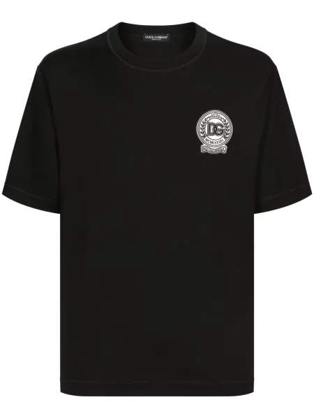Tricou Dolce & Gabbana cu broderie negru