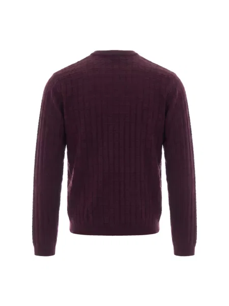 Sweter Emporio Armani wełniany brązowy