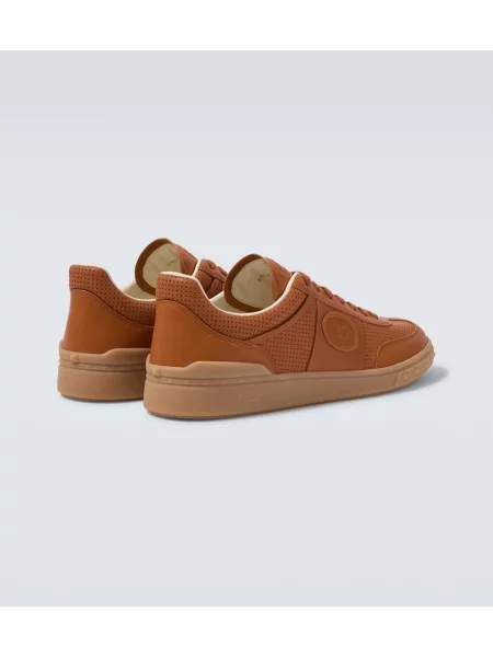 Sneakerși Valentino Garavani din piele maro