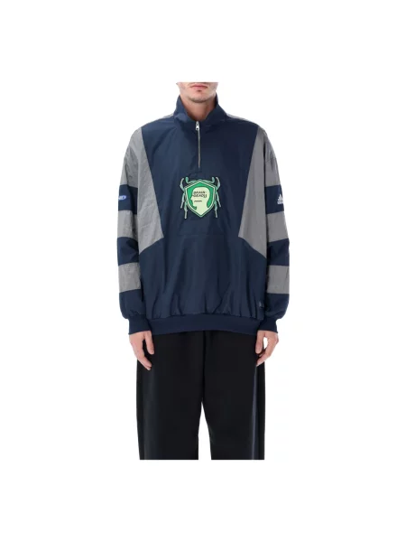 Kurtka Adidas do biegania niebieska