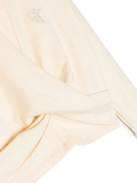 Bluza z kapturem dziecięca Calvin Klein żółta