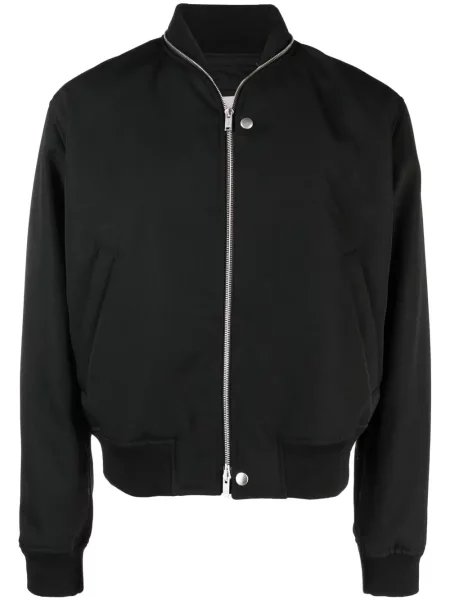 Geacă bomber Jil Sander de lână negru