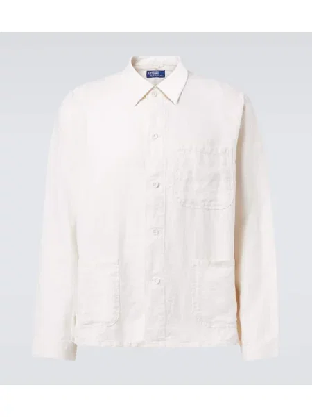 Lanena srajca Polo Ralph Lauren bela