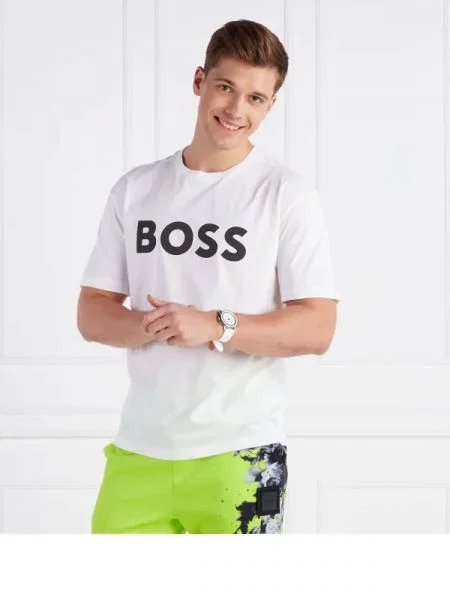 BOSS GREEN Póló Tee 1 fehér