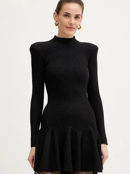 Retrofete rochie Sydonie mini evazati negru