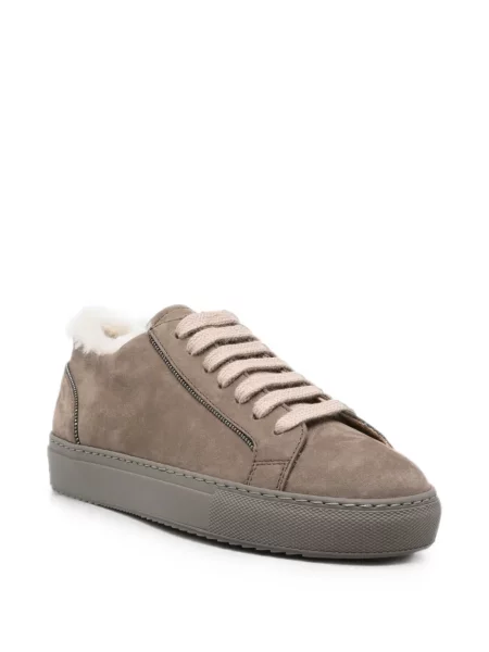 Sneakerși Doucal's din piele de oaie gri