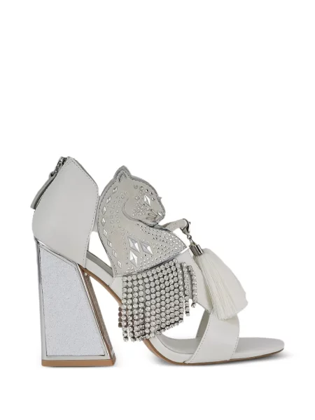 Sandale Kat Maconie cu model leopard alb