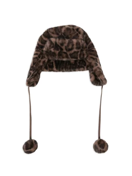 Căciulă Gotha cu model leopard maro