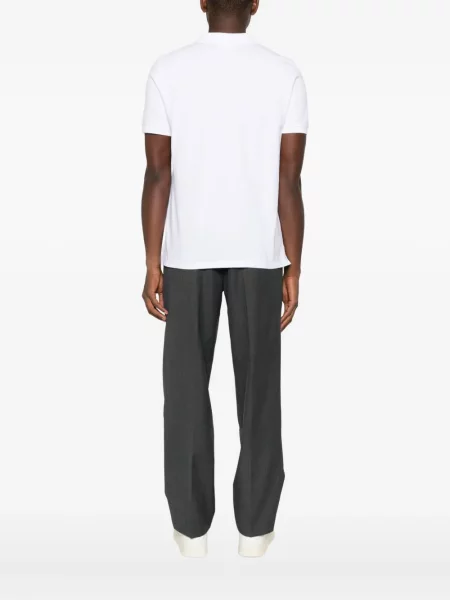 Polo Maison Kitsune alb
