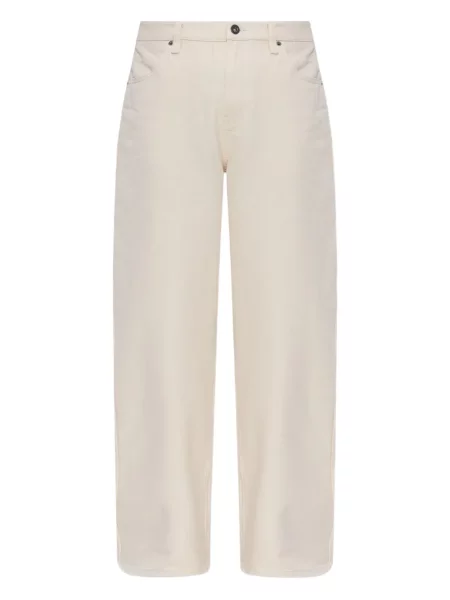 Blugi conici Self-portrait alb