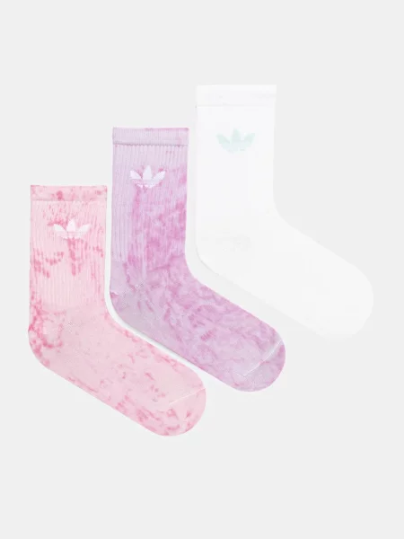 Ponožky adidas Originals Tie Dye Cr S ružová