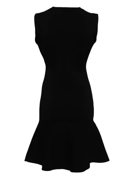 Peplum oblekové midi šaty Yves Salomon po kolena modré