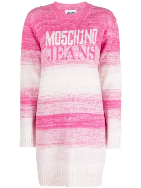 Pulover Moschino Jeans de lână roz