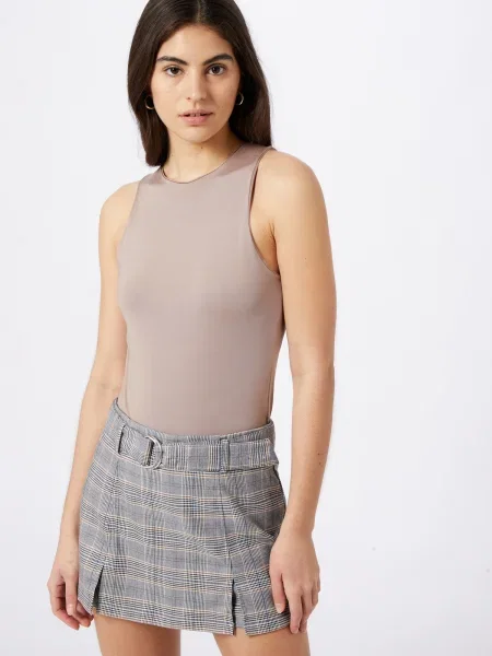 Trendyol Tricou body cappuccino maro