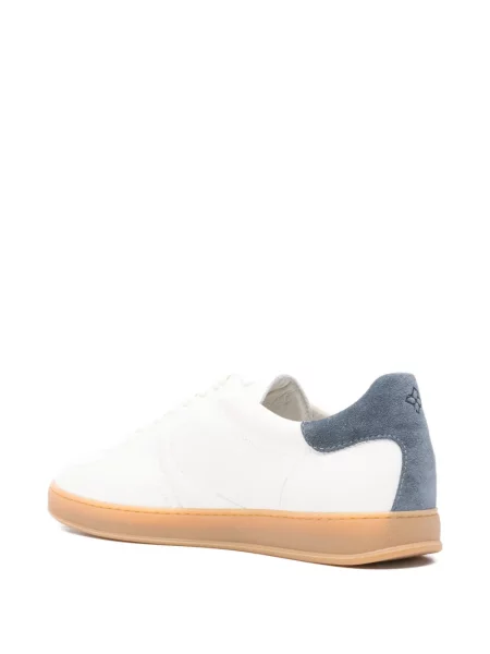 Sneakerși Tagliatore din piele de căprioară alb