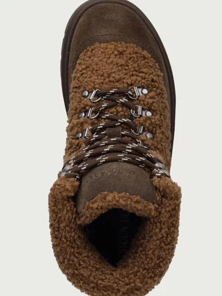 Moon Boot MB COMBAT BOOT FLEECE hócsizma női barna
