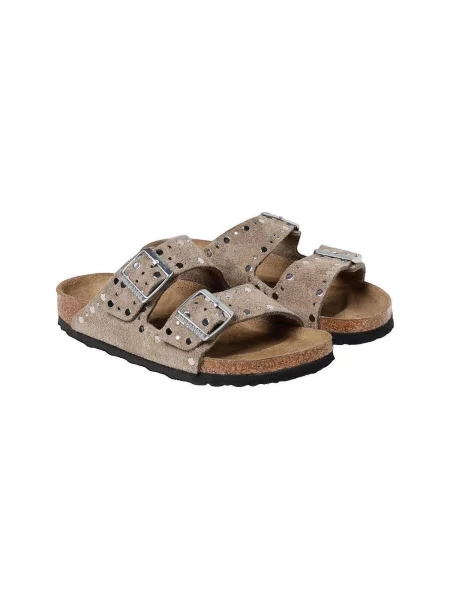 Pantofi Birkenstock din nubuc bej