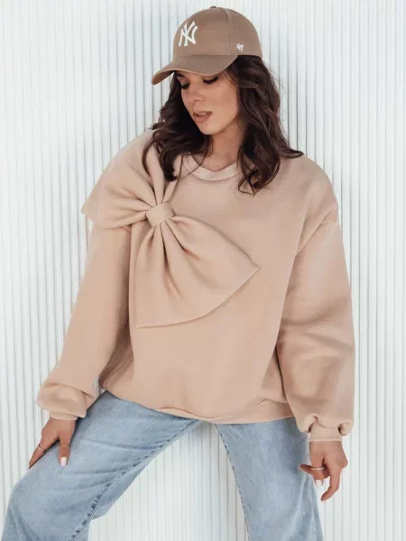 Bluza oversize BOWLOOP Dstreet beżowa
