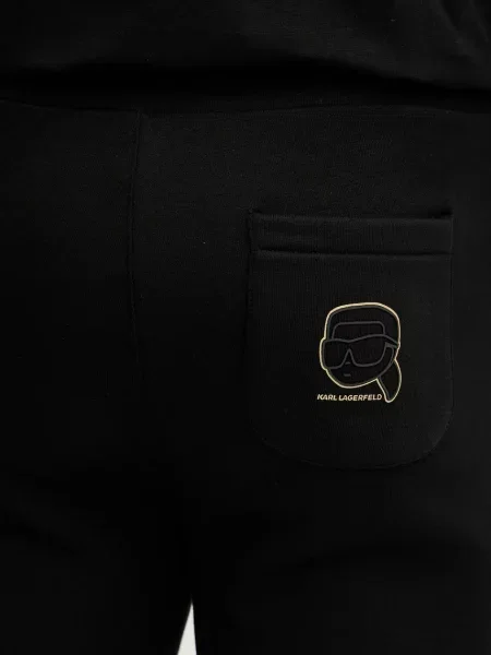 Спортивні штани Karl Lagerfeld однотонні чорний