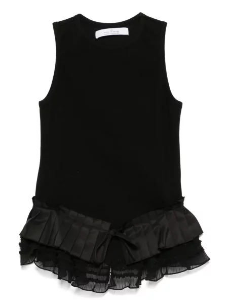 Podkoszulka Rokh z falbankami czarna