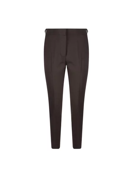 Spodnie Max Mara wełniane brązowe