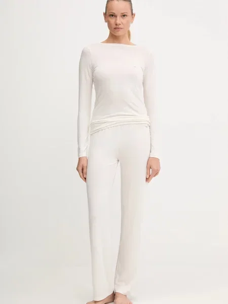 Пижама Emporio Armani Underwear дамска бежово