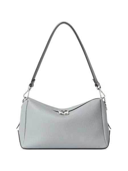 Bőr crossbody táska Fendi szürke