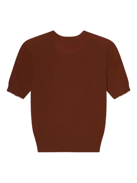 Cardigan Frame tricotate maro