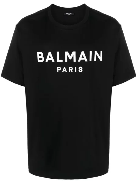 Tričko Balmain s potiskem černé