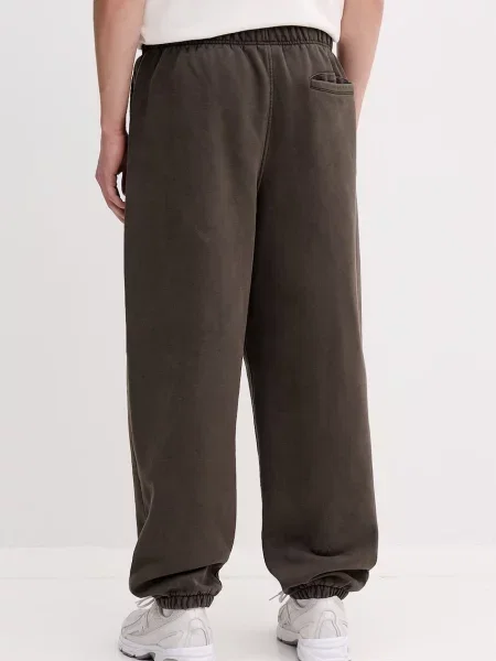 Spodnie dresowe Vans polarowe zielone