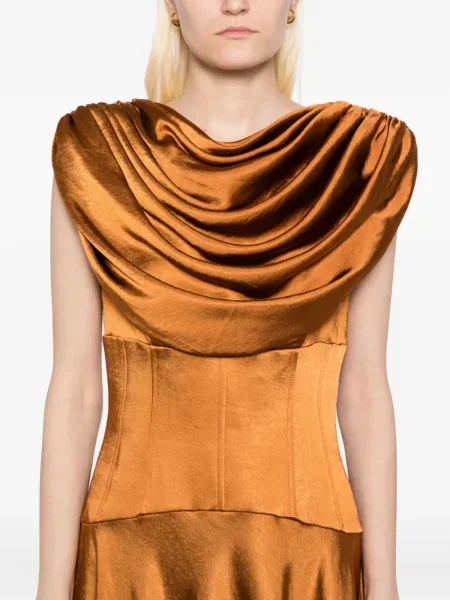 Rochie Amsale de costum maro
