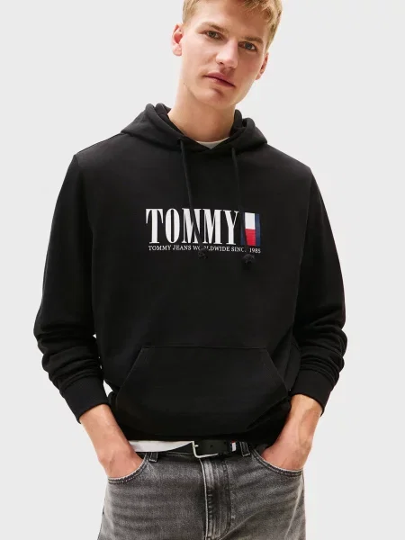 Толстовка Tommy Jeans чорна