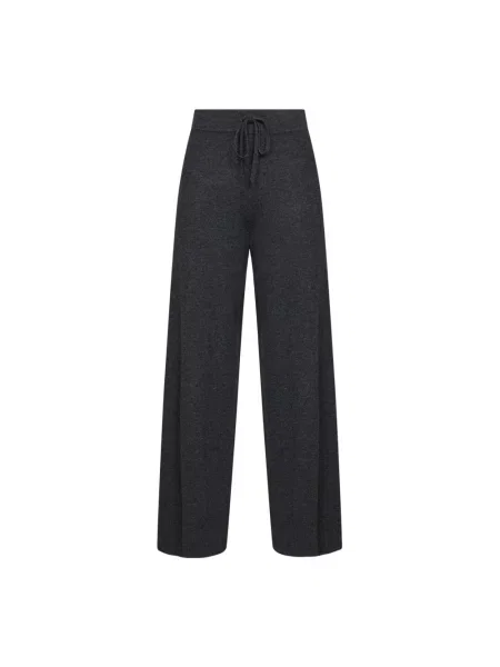 Spodnie Weekend Max Mara wełniane szare