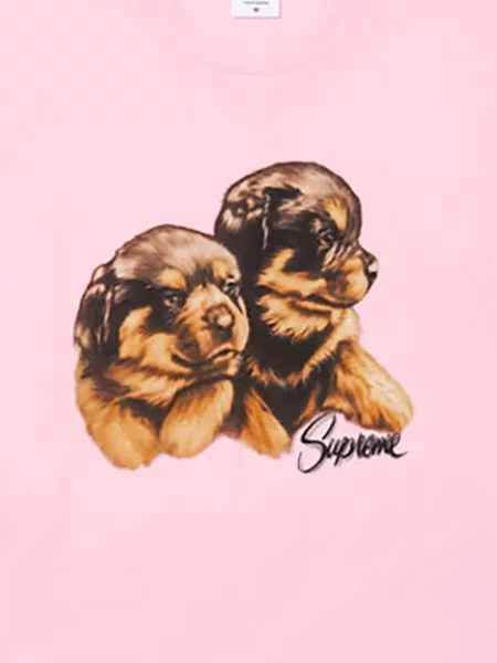 Tricou Supreme cu imagine roz