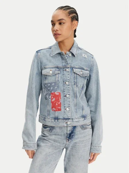 Яке Tommy Jeans Classic Trucker Jacket Denim XS синьо