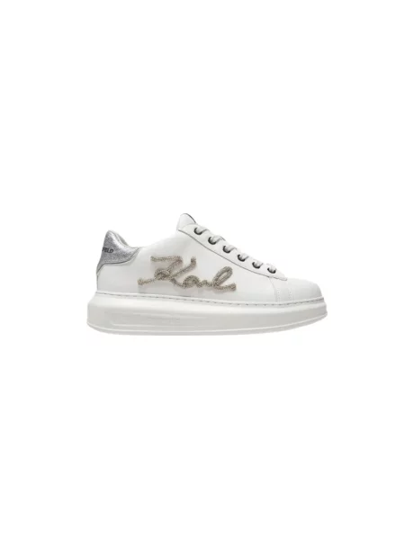 Sneakersy Karl Lagerfeld skórzane białe