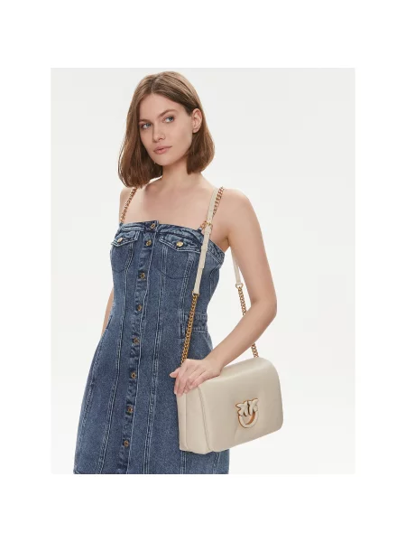 Сумка PINKO Love Click Puff Classic PE 24 PLTT Кремовий
