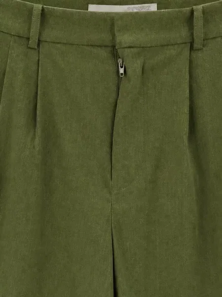 Pantaloni scurți Alice + Olivia cu talie înaltă verde
