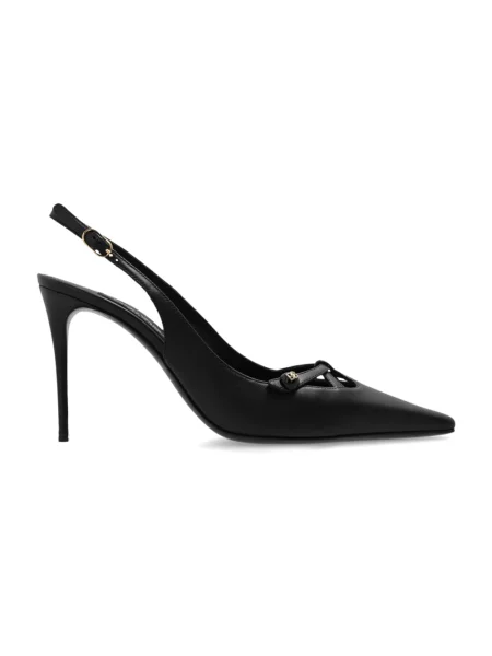 Czółenka Dolce And Gabbana skórzana czarna