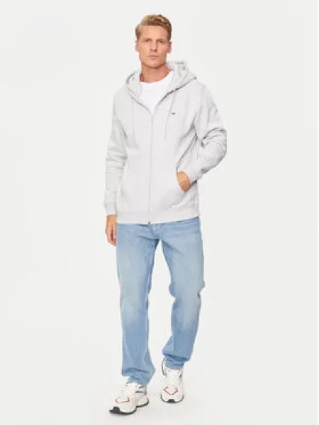 Tommy Jeans Mikina světle šedá