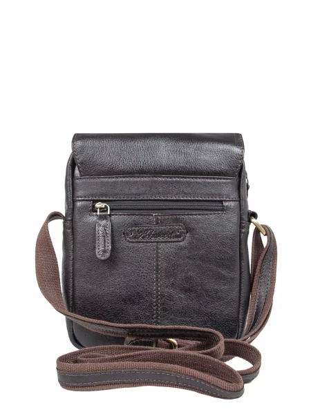 Ashwood Leather Мессенджер Темно-коричневий Шкіра коричнева