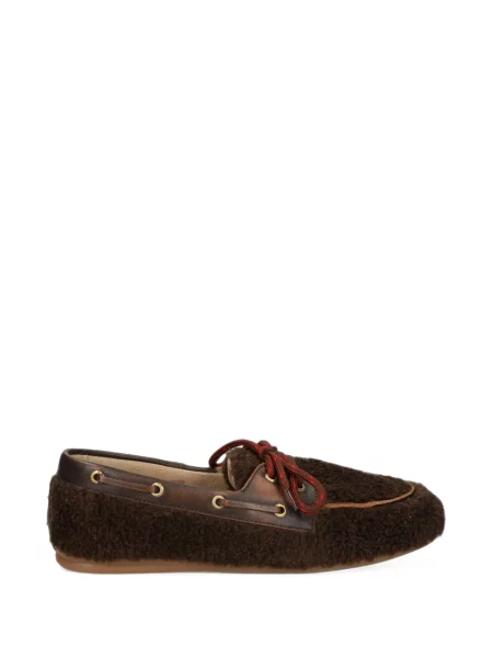 Pantofi loafer Posa cu șireturi din dantelă maro