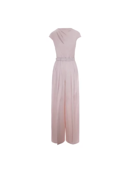 Max Mara Studio Kombinezony Kobieta S Len Envers satin jumpsuit różowy