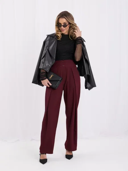 Hlače Italy Moda crna
