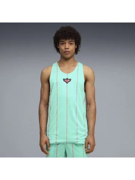 PUMA koszulka do koszykówki Melo Alwayz On 1 Akcesoria S szary