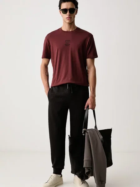 Armani Exchange tričko pánske oranžová