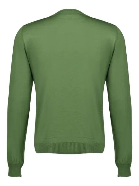Pulover Piacenza Cashmere de lână verde