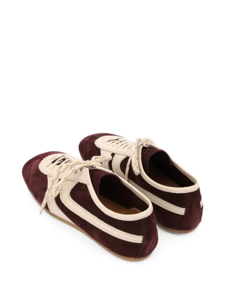 Sneakerși Dries Van Noten din piele de căprioară violet