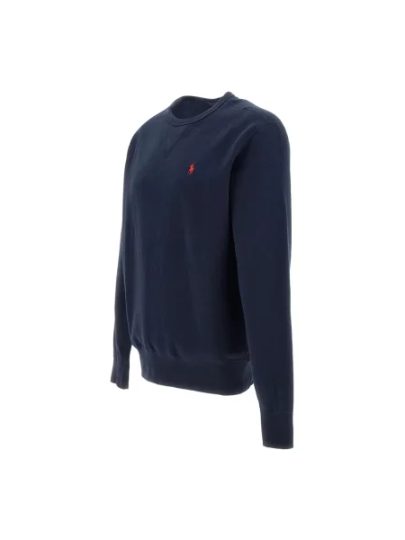 Bluza z wyhaftowanym logo Polo Ralph Lauren niebieska