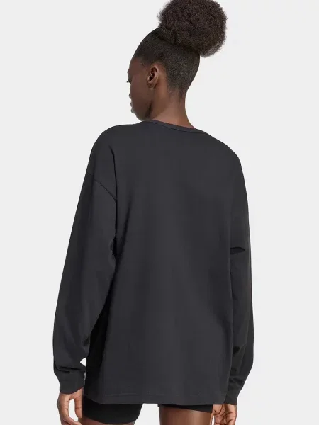 Adidas Originals tričko s dlhým rukávom dámske Essentials čierna